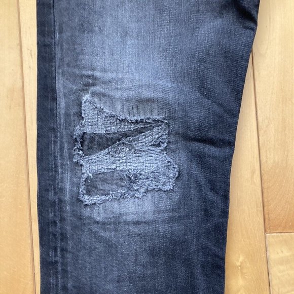 ❌SOLD❌ DIESEL “Tepphar” Slim Carrot Men's Black-Grey Jeans Distressed *Authentic - Picture 10 of 16